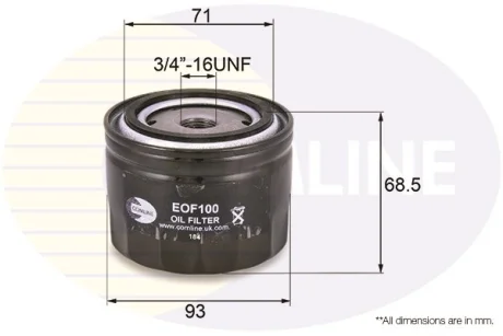 Comline - Фільтр оливи (аналогWL7168/OC384) COMLINE EOF100