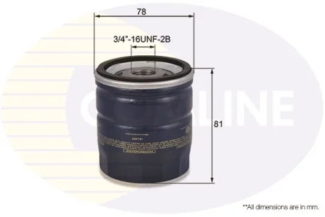 Comline - Фільтр оливи (аналогWL7323/OC1063) COMLINE EOF181