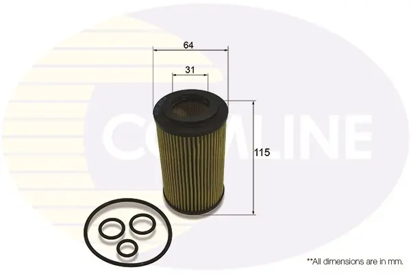 Comline - Фільтр оливи (аналогWL7470/OX153/7D2) COMLINE EOF253 (фото 1)
