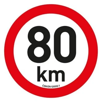 Наклейка 80 км/ч Compass DO 34474