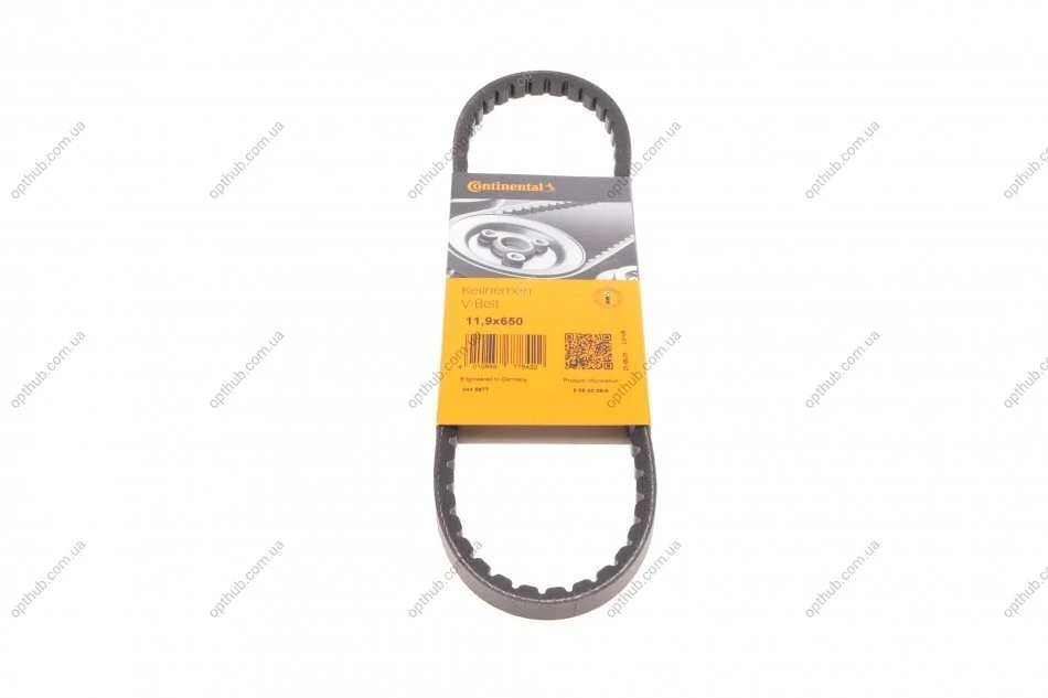Ремінь генератора VW T4 1.9D/TDI (PS) CONTINENTAL (opt-om) Contitech 11,9X650Ld (фото 1)