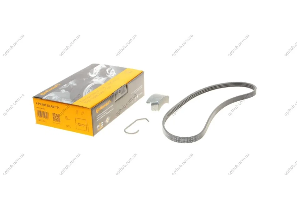 Комплект поликлиновых ремней (Ив-во ContiTech) C.I.U Contitech 4PK922 ELAST T1 (фото 1)