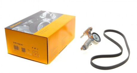 Роликовий модуль натягувача ременя (ролик, ремінь) OPEL CORSA Z10XEP 1364 3/2005 > 10/2010 -ua Contitech 5PK1230 K1