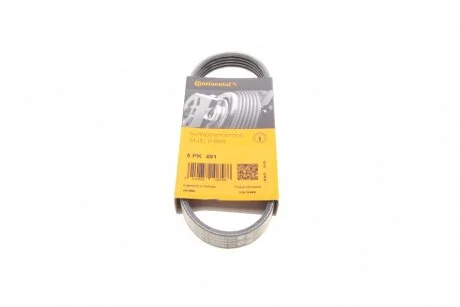 Ремінь полікліновий (Вир-во ContiTech) Contitech 5PK491
