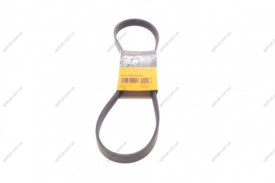 Ремінь полікліновий (Вир-во ContiTech) 6PK1029ELAST Contitech 6PK1029 ELAST (фото 1)