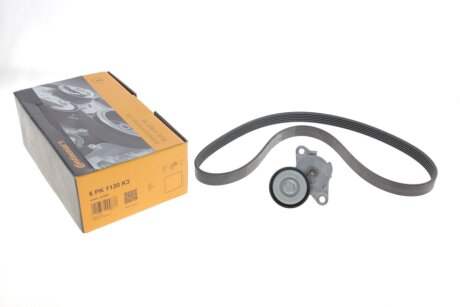Комплект ремня генератора VW Golf/Passat 1.8-2.0 TSI/GTI/R 13- (6PK1130) CONTINENTAL UA63 Contitech 6PK1130K3
