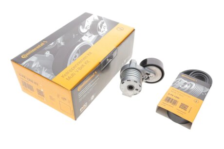 Роликовий модуль натягувача ременя (ролик, ремінь) RENAULT 1.5D/12- Contitech 6PK1200 K3