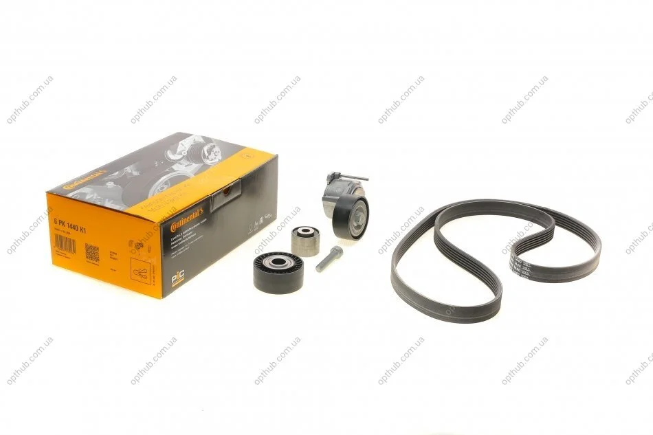 Комплект ременя генератора Citroen Berlingo/Jumpy/Fiat Scudo/Peugeot Partner/306/Expert 1.9 (opt-om) Contitech 6PK1440K1 (фото 1)