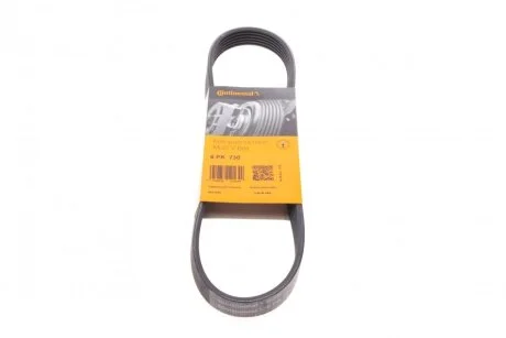 Ремінь полікліновий (Вир-во ContiTech) Contitech 6PK730