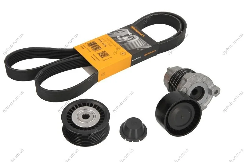 Комплект ременя генератора Nissan Qashqai/Renault Clio/Kangoo/Dacia Dokker/Duster/Logan 12- UA63 Contitech 7PK1570K1 (фото 1)