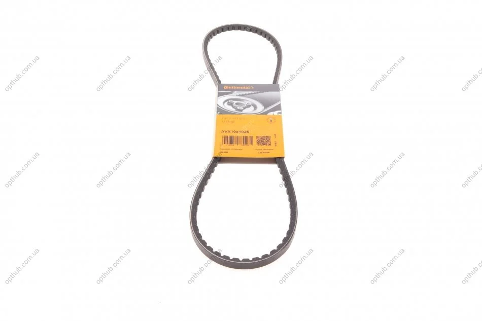 Ремінь генератора Iveco/VW/Opel/Fiat/Renault/Peugeot/BMW/Audi CONTINENTAL (opt-om) Contitech AVX10X1025 (фото 1)