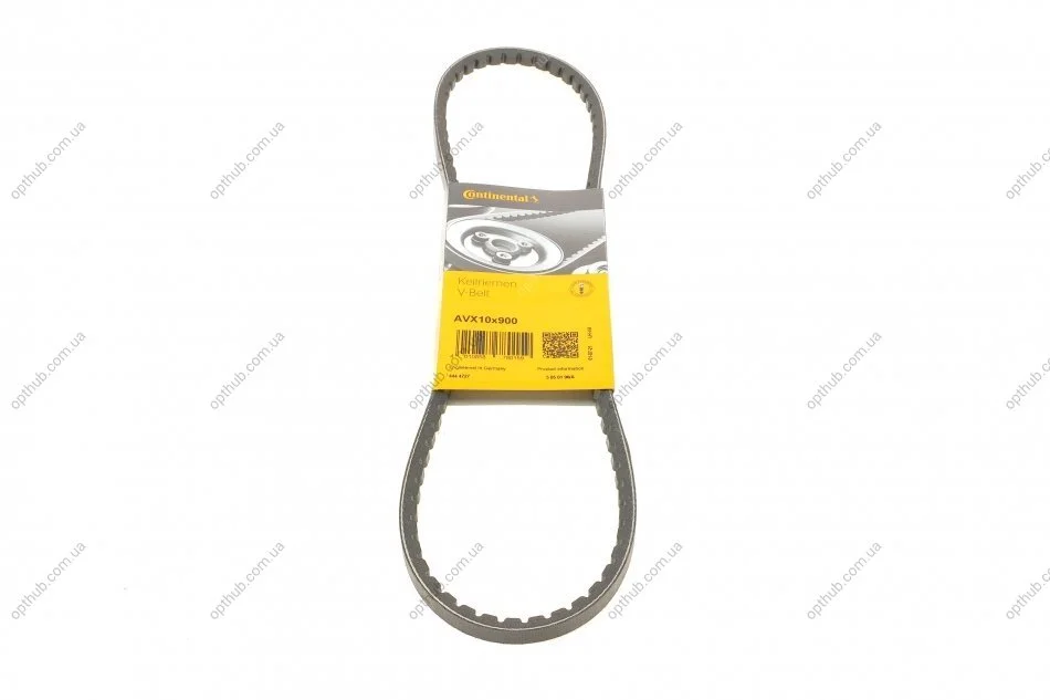 Ремінь генератора Nissan Terrano 2.4 93-07/BMW 3 (E30) 1.6/1.8 82-9/Audi 80 1.6/2.0 75-96 UA63 Contitech AVX10X900 (фото 1)