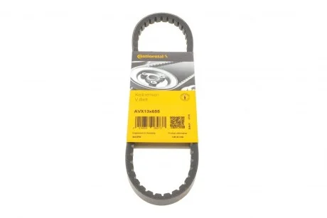 Реминь генератора Hyundai Elantra/Lantra II 1.6-2.0 16V 96-02 CONTINENTAL UA63 Contitech AVX13X655