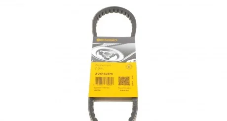 Реминь генератора Hyundai Accent/Lantra 90-00/Kia Cerato/Rio 1.6 09- CONTINENTAL UA63 Contitech AVX13X675