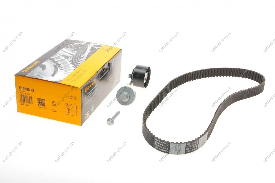 Комплект ременя ГРМ Renault Duster I Kangoo II 1,5 DCI 10> ContiTech Contitech CT1035K2 (фото 1)