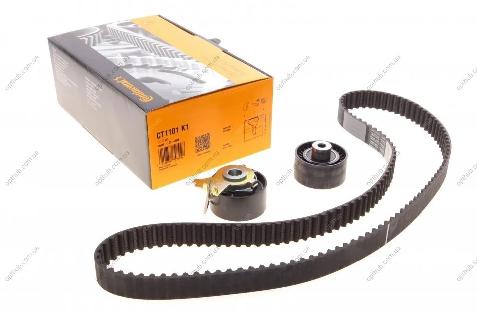 Комплект ременя ГРМ PSA C3 03>, C4 03>11 1,4i 16V, 206 03>, 207 06> ContiTech Contitech CT1101K1 (фото 1)