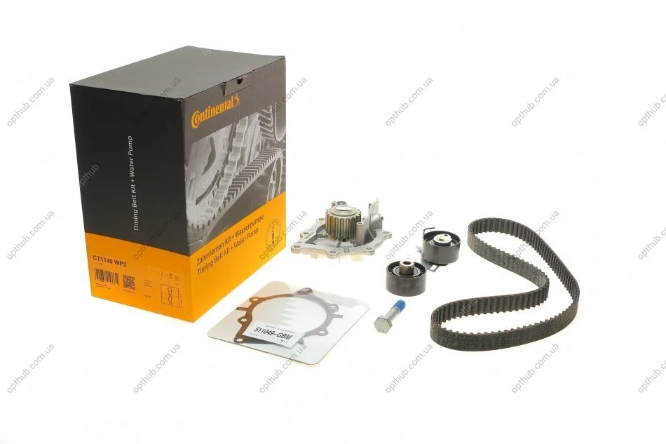 Комплект ГРМ + помпа Citroen Jumper/Jumpy/Peugeot Boxer/Expert 2.0 BlueHDi 15- (25.4x116z) UA63 Contitech CT1140WP2 (фото 1)
