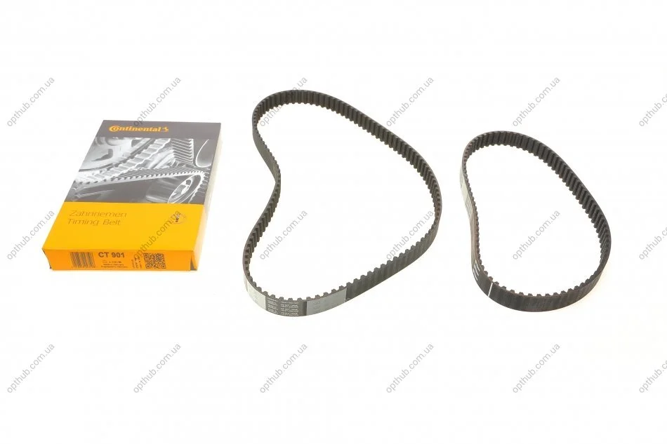 Ремінь ГРМ Ford Escort/Fiesta/Sierra/Mondeo/Mazda 121 1.8D/TD 89-03 (к-кт CT882/CT883) (116x22 UA63 Contitech CT901(SET) (фото 1)