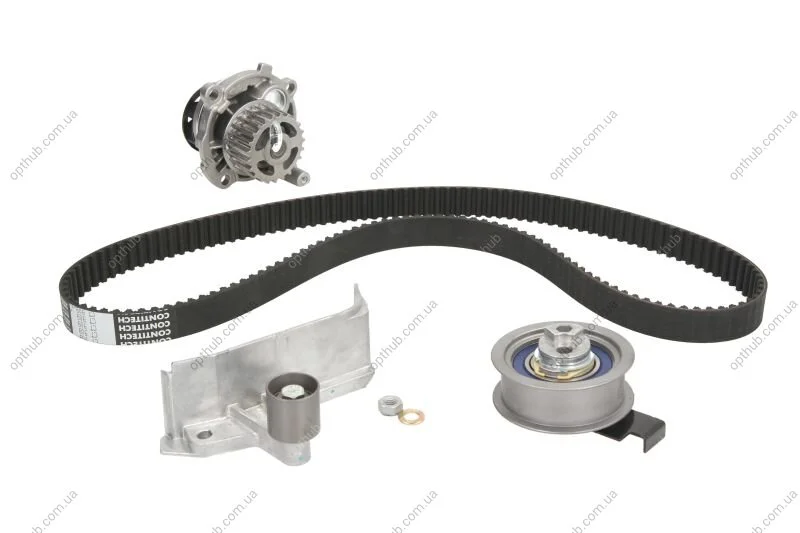Комплект ГРМ + помпа Audi A4 00-08/A6 01-05/ VW Passat 2.0 01-05 (23x150z) CONTINENTAL UA63 Contitech CT909WP3 (фото 1)