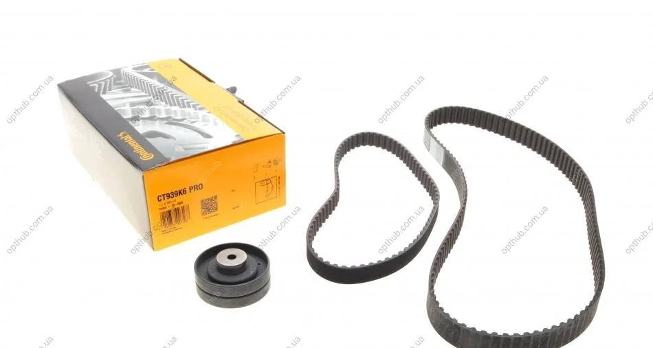 Комплект ГРМ + ТНВД VW T4 2.4D 90-98 (26.4x122z/20.1x77z) (2 ремені) CONTINENTAL (opt-om) Contitech CT939K6PRO (фото 1)