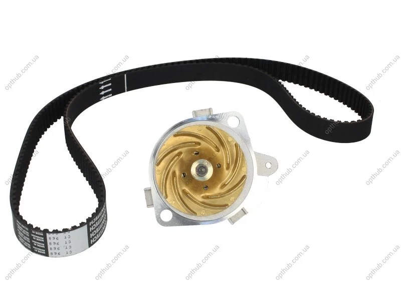 Комплект ГРМ + помпа Fiat Doblo/Stilo/Punto/Bravo 1.9D/JTD 01- (24x190z) (помпа WP6015) UA63 Contitech CT968WP2 (фото 1)