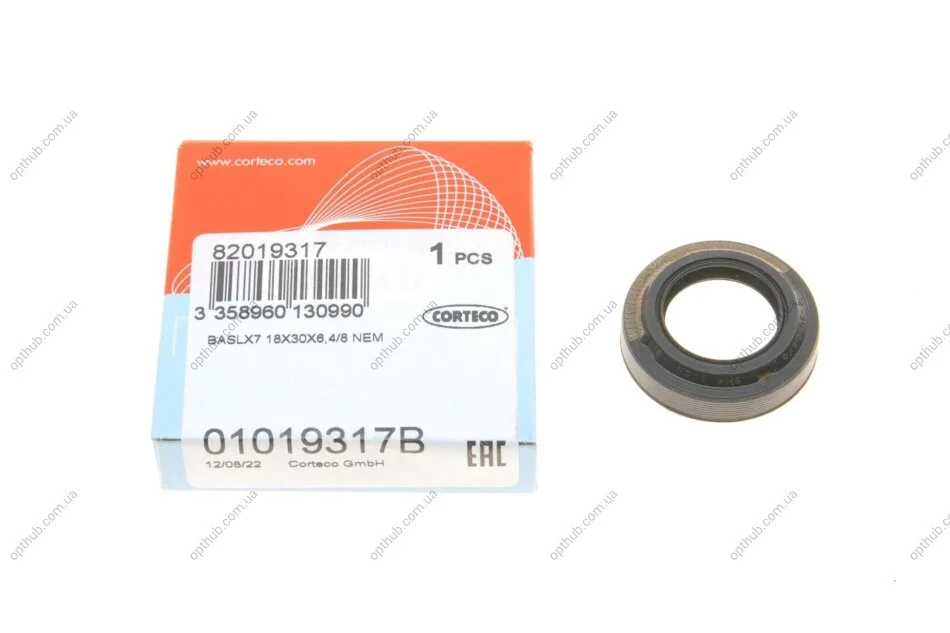 Сальник штока куліси VW Caddy II/Golf III/ IV (18x30x6.4/8mm) (opt-om) CORTECO 01019317B (фото 1)
