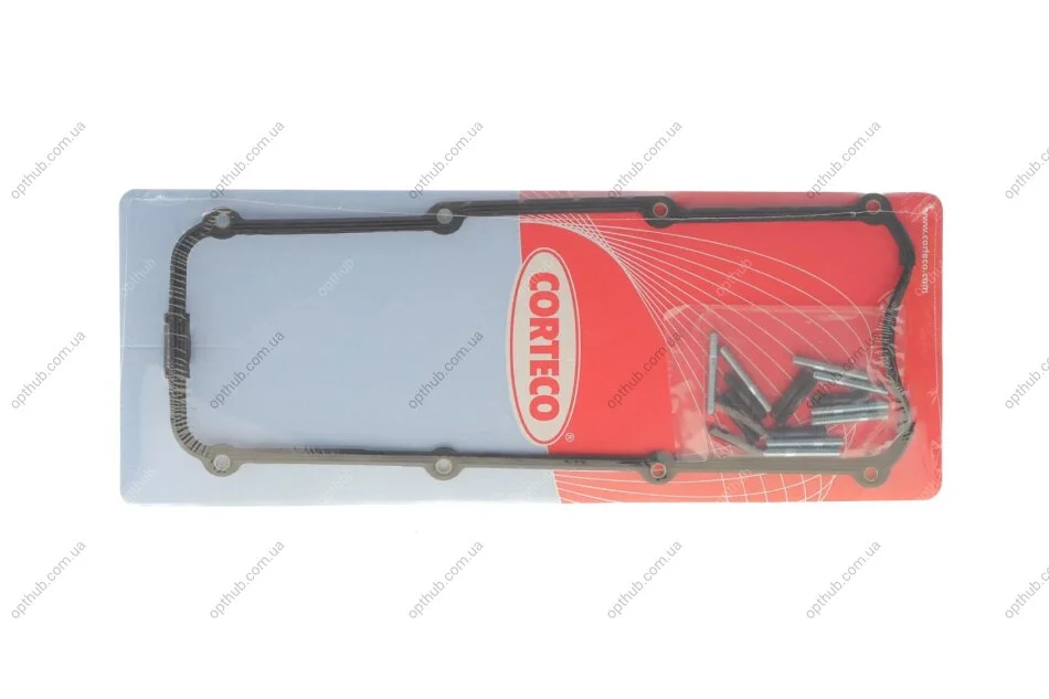 Прокладка кришки клапанної VAG 1.6/1.8 RUBBER + ШПИЛЬКИ (вир-во Corteco) CORTECO 026136P (фото 1)