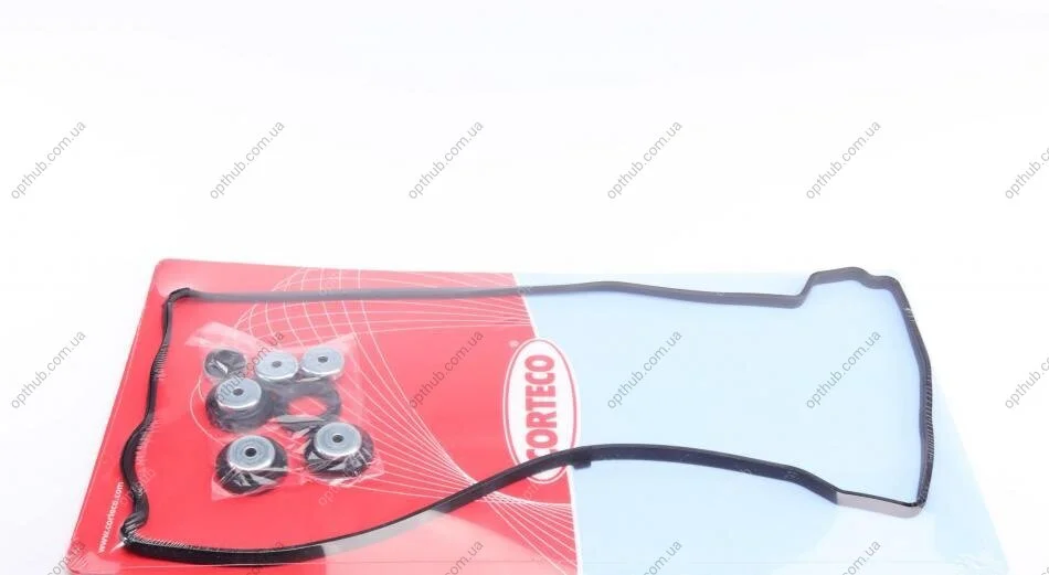 Прокладка клапанної кришки компл. HONDA K20A/K20A2/K20A3/K24A (вир-во Elring) CORTECO 026589P (фото 1)