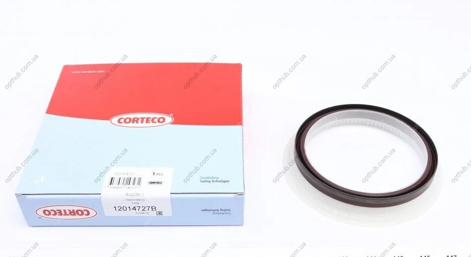 Сальник двигуна REAR FIAT/RENAULT 8144.67/S8U 100X118X10 FPM RWDRВ КОРПУСІ (вир-во Corteco) CORTECO 12014727B (фото 1)