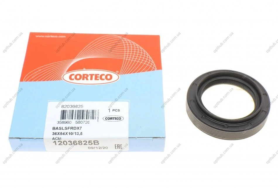 Сальник півосі Fiat Punto/Doblo 1.4/1.6i 93- UA63 CORTECO 12036825B (фото 1)