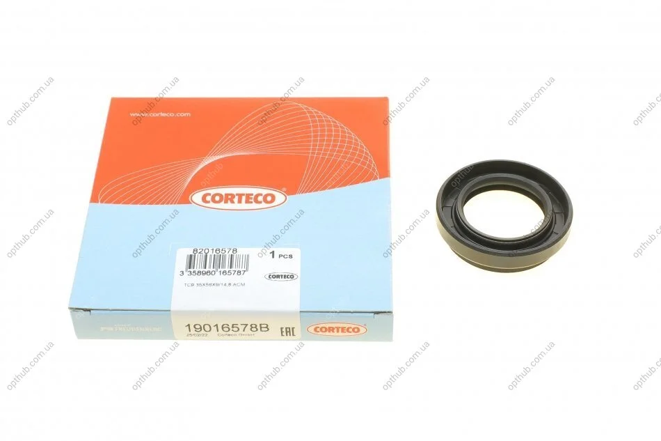 Сальник півосі Mazda 3/ 6 1.3-2.0 -07 (35x56x9/14.8) UA63 CORTECO 19016578B (фото 1)