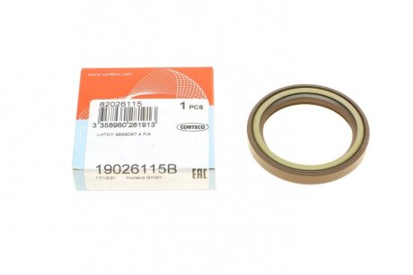 Сальник гумометалевий 38X50X7.4 F/A LHTCY CORTECO 19026115B
