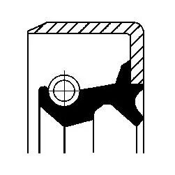 Сальник гумометалевий КПП TBY 14.0X26.0X17.2 ACM -ua CORTECO 19035206B