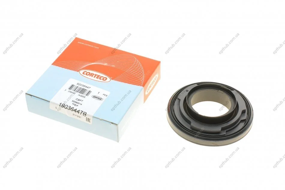 Сальник двигуна FRONT 50x90x14 IWDR PTFE FORD 2.0TDCI/2.4TDCI 00- (вир-во Corteco) CORTECO 19036447B (фото 1)