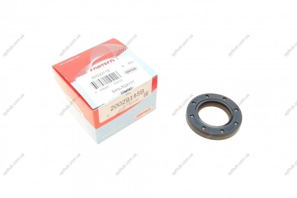 Сальник двигуна N PSA/FORD DV4TD/F6JA/DV6ATED4 BAPTSLRDX7-CALZATO 27X47X7 TFE (вир-во Corteco) CORTECO 20029115B (фото 1)