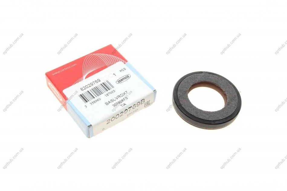 Сальник двигуна FRONT FORD BHDA/FFDA BAPTSLVRDX7 30X50X7.5 TFE/ACM (вир-во Corteco) CORTECO 20029769B (фото 1)