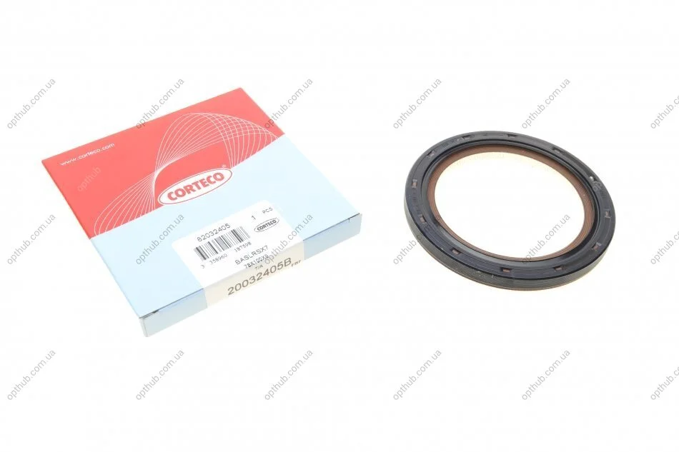 Кільце ущільнювача, колінчастий вал FIAT/OPEL 1,3 JTD 78x100 9 ASW LD PTFE/ACM (вир-во Corteco) CORTECO 20032405B (фото 1)