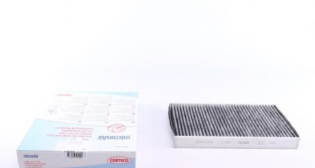 Фільтр салону Citroen C2/C3/C4/Peugeot 307/308 00- (вугільний) UA63 CORTECO 21652540