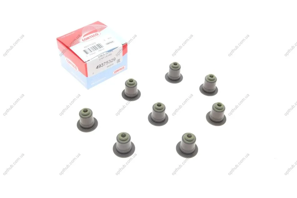 Комплект сальників клапана впуск 6 шт. 2 компл. на мотор BMW N51/N52/N53/N54/N55 (вир-во Corteco) C.I.U CORTECO 49375329 (фото 1)