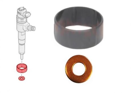 Комплект ущільнювачів з різних матеріалів CORTECO 49445012