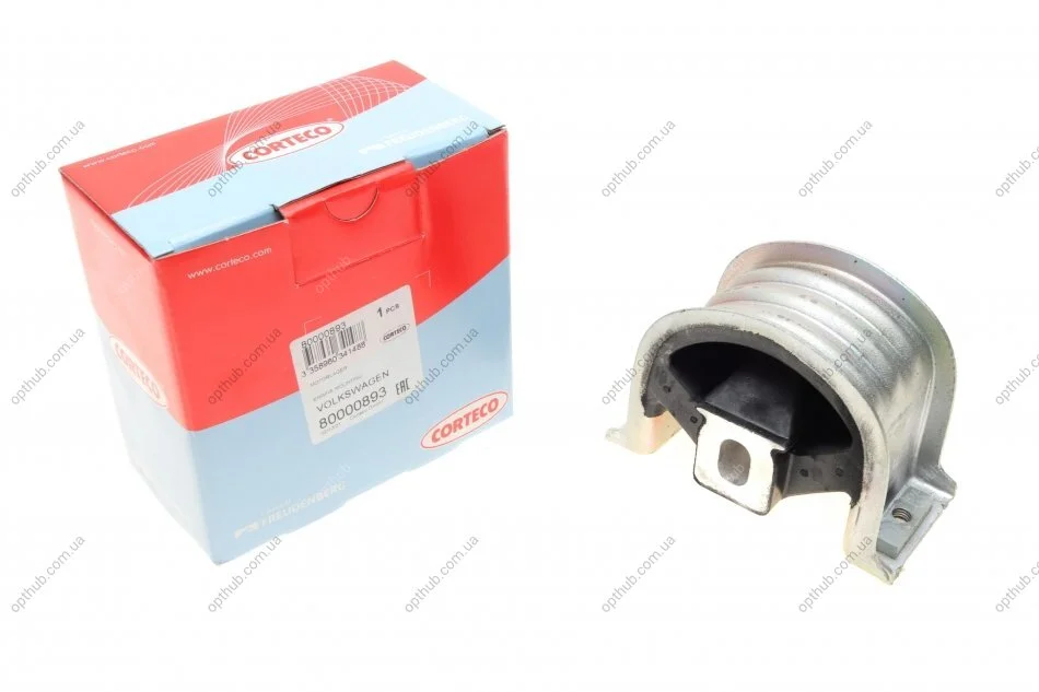Подушка двигуна (передня) VW T5 2.5TDI 03- UA63 CORTECO 80000893 (фото 1)