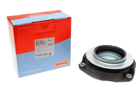Подушка амортизатора (переднього) + пидшипник VW Caddy 03- UA63 CORTECO 80001663