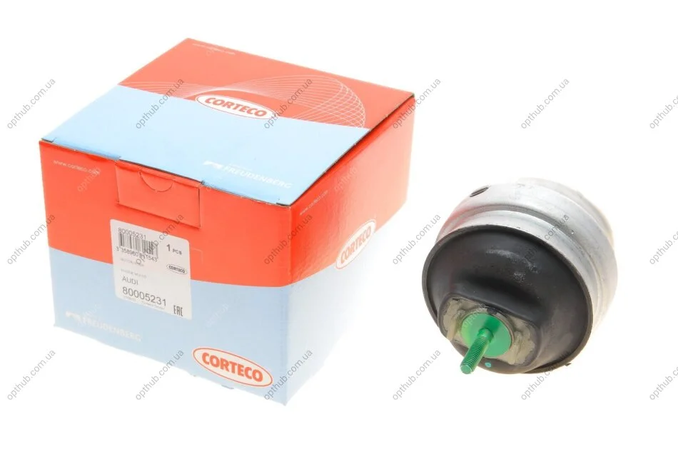 Подушка двигуна (L) Audi A4 1.6-3.2FSI 00-08 (opt-om) CORTECO 80005231 (фото 1)