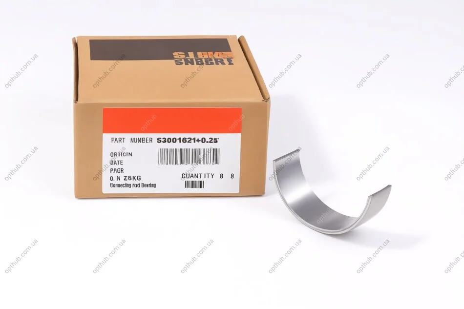 Вкладиш Газель NEXT,Бізнес дв.Cummins ISF 2.8 шатунний нижній +0,25 (1шт) (вир-во) Cummins Investmen 5340182,5261125+0,25 (фото 1)