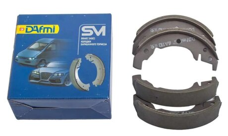 Колодка тормозная задн. ВАЗ 2101-07 (компл.4шт) (Dafmi) DAFMI / INTELLI DA656