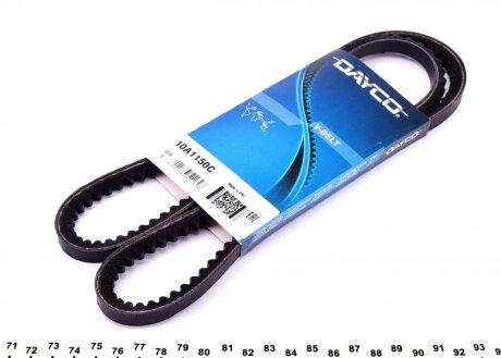Ремінь генератора Ford/Iveco/MB/Volvo/VW UA63 DAYCO 10A1150C