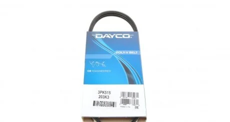 Реминь генератора Daihatsu Sirion 1.0i 98-05 (opt-om) DAYCO 3PK515