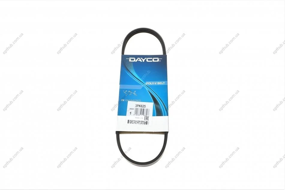 Ремінь генератора поліклиновий DAYCO 3PK625 (фото 1)