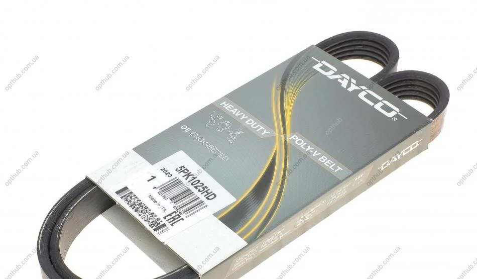 Ремінь генератора Mazda 626 1.8i 92-97 (opt-om) DAYCO 5PK1025HD (фото 1)