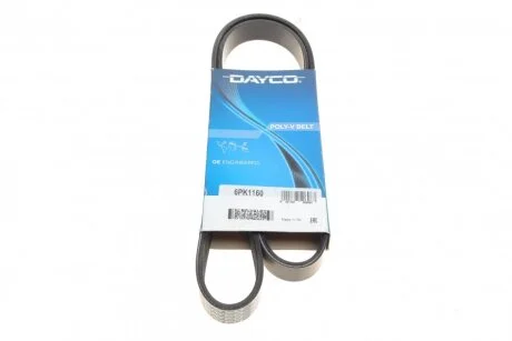 Ремінь поліклін. (вир-во) DAYCO 6PK1160